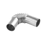 VEVOR Exhaust Pipe Tube Elbow Connector, 25mm Diesel Heater Exhaust Elbow, Stainless Steel Windproof Cap Gas Water Heater 4 Clam