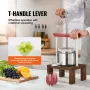 frugtvinpresse, 0,53 gallon/2L, 2 tønder i rustfrit stål