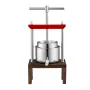 VEVOR frugtvinpresse, 0,53 gallon/2L, 2 tønder i rustfrit stål, manuel juicemaskine, cider æble druetinktur Grøntsager Hon