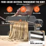 Pasta Maker Machine, 9 Adjustable Thickness Settings Noodles Maker, Stainless Steel Noodle Rollers and Cutter, Manual Hand Press