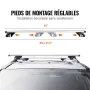 Universal Roof Rack Cross Stars, 54 "Aluminium Tagstativ