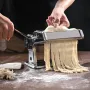 Pasta Maker Machine, 9 Adjustable Thickness Settings Noodles Maker, Stainless Steel Noodle Rollers and Cutter, Manual Hand Press