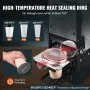 Fully Automatic Cup Sealing Machine, 500-650 Cups/H, Cup Sealer Machine for 180 mm Tall & 90/95 mm Cup, Electric Boba Tea Sealer
