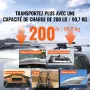 Universal Roof Rack Cross Bars, 137.2cm Aluminum Roof Rack Crossbars, Fit Existing Raised Side Rail with Gap, 90.7kg Load Capaci