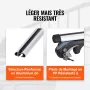 Universal Roof Rack Cross Bars, 137.2cm Aluminum Roof Rack Crossbars, Fit Existing Raised Side Rail with Gap, 90.7kg Load Capaci