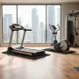 Foldable Walking Pad Treadmill Mat, 6 mm Thick, 610x1730 mm Exercise Equipment Mat for Elliptical on Carpet Hardwood Floor, High
