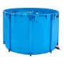 VEVOR Canvas Fish Pond, 448.8 Gal Capacity Above Ground Fish Pond, Foldable PVC Koi Tank, Round Goldfish Tank with Stable Frame 