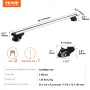 Universal Roof Rack Cross Stars, 54 "Aluminium Tagstativ