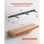 VEVOR Floating Shelf Bracket 1 Pack, 190 lbs/86 kg Weight Capacity, 34x6.2x1.5 inch / 863.6x157.4x38.1 mm, Heavy Duty Hidden She