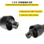 PTO aksel, 1-3/8” PTO drivaksel, 6 spline ende rund ende PTO