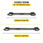PTO Shaft, 1-3/8” PTO Drive Shaft, 6 Spline End Round End PTO Driveline Shaft, Series 4 Tractor PTO Shaft, 1-1.4 m Brush Hog PTO