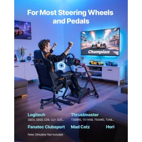 Racing Wheel Stand, justerbar og foldbar simulatorstand til