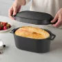 VEVOR Enameled Cast Iron Dutch Oven, 3.3L Pot with Lid and Dual Handles, Heavy-Duty Durable Cookware Pan, Oven Induction Compati