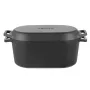 VEVOR Enameled Cast Iron Dutch Oven, 3.3L Pot with Lid and Dual Handles, Heavy-Duty Durable Cookware Pan, Oven Induction Compati