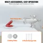 Manual Meat Grinder, Heavy Duty Cast Iron Hand Meat Grinder with Steel Table Clamp, Meat Mincer Sausage Maker with 1 Cutting Bla