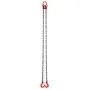 VEVOR Chain Sling, 8mm x 3 m Lifting Chains with 2 Leg Grab Hooks, Heavy Duty G80 Alloy Steel Lifting Sling, 3.17 Ton Capacity, 