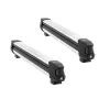 Ski & Snowboard Roof Rack, Carry up to 6 Pairs of Skis or 4 Snowboards, 2 PCS Aluminum Universal Car Roof Rack Top Holder with L