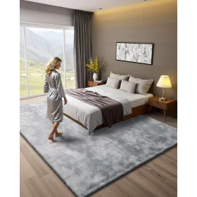 Indoor Plush Area Rugs, 2.74 x 3.66m Soft Plush Carpet, Furry Shag Area Rugs for Living Room, Bedroom, Modern Home Decor Aesthet