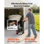 Electric Trailer Dolly, 1633 kg Max Trailer Weight 272 kg Max Tongue Weight, DC 24V 800W Motorized Trailer Dolly with 50 & 47.6 