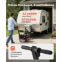 Electric Trailer Dolly, 1633 kg Max Trailer Weight 272 kg Max Tongue Weight, DC 24V 800W Motorized Trailer Dolly with 50 & 47.6 