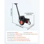 Electric Trailer Dolly, 1633 kg Max Trailer Weight 272 kg Max Tongue Weight, DC 24V 800W Motorized Trailer Dolly with 50 & 47.6 