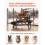 Dog Treadmill for Medium/Large Dogs, Pet Running Machine Pacer Slatmill with Stepless Adjustment, Brake & Wheels, Upgrade Plasti