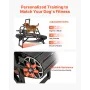 Dog Treadmill for Medium/Large Dogs, Pet Running Machine Pacer Slatmill with Stepless Adjustment, Brake & Wheels, Upgrade Plasti
