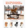 VEVOR Dog Treadmill for Small/Medium Dogs, Pet Running Machine Pacer Slatmill with Stepless Adjustment, Brake & Wheels, Upgrade 