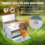 Automatisk kyllingefoder, 25 lbs kapacitet Feeds 10 kyllinger