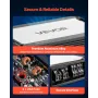 VEVOR Car Audio Amplifier, 4-Channel Bridgeable Car Amplifier, Multichannel Class D Stereo Amp, Max. 4 x 420W at 4 Ohms / 4 x 60
