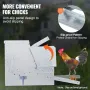 Automatic Chicken Feeder, 11.3kg Capacity Feeds 10 Chickens up to 11 Days, Galvanized Steel Poultry Feeder