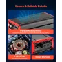 Car Audio Amplifier, 4-Channel Bridgeable Car Amplifier, Multichannel Class D Stereo Amp, Max. 4 x 272W at 4 Ohms / 4 x 400W at 