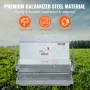 Automatic Chicken Feeder, 11.3kg Capacity Feeds 10 Chickens up to 11 Days, Galvanized Steel Poultry Feeder