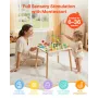 Montessori Activity Table for Toddler 1-3 Years Old, 13 in 1 Wooden Learn Activity Desk, Baby Play Table for Boys & Girls Aged 6