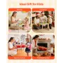 Montessori Activity Table for Toddler 1-3 Years Old, 13 in 1 Wooden Learn Activity Desk, Baby Play Table for Boys & Girls Aged 6