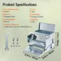Automatic Chicken Feeder, 11.3kg Capacity Feeds 10 Chickens up to 11 Days, Galvanized Steel Poultry Feeder