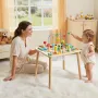 Montessori Activity Table for Toddler 1-3 Years Old, 13 in 1 Wooden Learn Activity Desk, Baby Play Table for Boys & Girls Aged 6