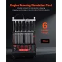 Fuel Injector Cleaner Tester, 9 testtilstande, 6-cylindret