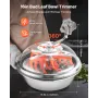 VEVOR Bud Leaf Bowl Trimmer, 420 mm Manual Bud Trimmer, with Sharp Stainless Steel Blades, Visual Cutting, Wet & Dry Hydroponic 