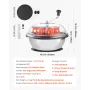 Bud Leaf Bowl Trimmer, 420 mm Manual Bud Trimmer, with Sharp Stainless Steel Blades, Visual Cutting, Wet & Dry Hydroponic Cuttin