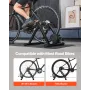 VEVOR cykeltræner, 6 niveauer modstand, 660,4-736,6 mm & 700C hjul, foldbart magnetisk cykelstativ til indendørs træning