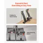 VEVOR cykeltræner, 6 niveauer modstand, 660,4-736,6 mm & 700C hjul, foldbart magnetisk cykelstativ til indendørs træning