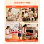 Montessori Activity Table for Toddler 1-3 Years Old, 8 in 1 Wooden Learn Activity Desk, Baby Play Table for Boys & Girls Aged 6+