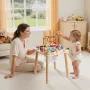 Montessori Activity Table for Toddler 1-3 Years Old, 8 in 1 Wooden Learn Activity Desk, Baby Play Table for Boys & Girls Aged 6+