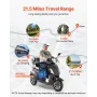 Heavy Duty 3-hjulede mobilitetsscootere til seniorer og voksne