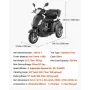 VEVOR Heavy Duty 3-hjulede mobilitetsscootere til seniorer og voksne, 500 lbs kapacitet, 35 KM 3-speed lang rækkevidde, 1000W