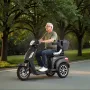 Heavy Duty 3-Wheel Mobility Scooters for Seniors & Adults, 500lbs Capacity, 35 KM 3-Speed Long Range, 1000W All Terrain Electric