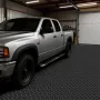 Garage Floor Roll, 1.22 x 6.1 m Garage Flooring Mat, 3 mm Thickened Rubber Diamond Plate Floor Protector Mat, Non-Slip, Wear-res