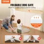 Retractable Baby Gate, 86.9 cm Tall Mesh Baby Gate, Extends up to 195.1 cm Wide Retractable Gate for Kids or Pets, Retractable D