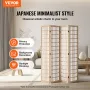 VEVOR Room Divider, 4 Panel Japanese Room Divider, Folding Privacy Screen Indoor, Portable Partition Dividers and Decoration Scr